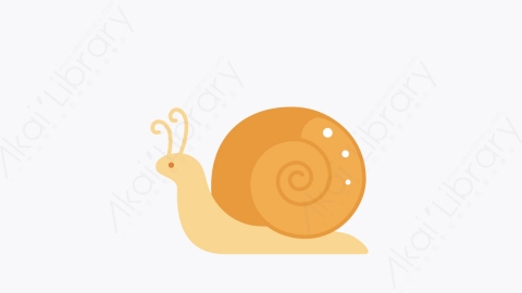 图片素材-012蜗牛 snail扁平MG卡通动物元素图标