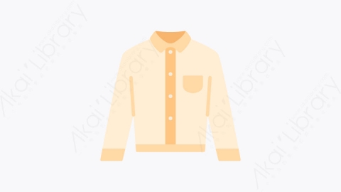 图片素材-013长袖 long sleeve扁平MG卡通衣服和衣服元素图标
