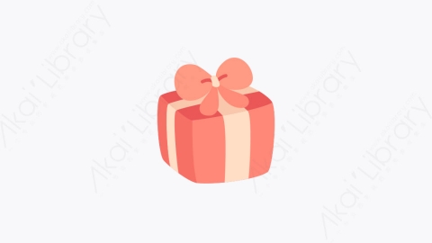 图片素材-015礼盒 gift box扁平MG卡通爱与甜蜜的元素图标