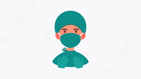 图片素材-015外科医生 surgeon扁平MG卡通医疗元素图标
