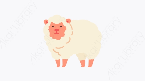 图片素材-016羊 sheep扁平MG卡通农业元素图标