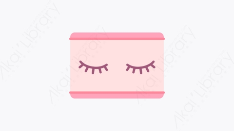 图片素材-017睫毛 eyelashes扁平MG卡通美容化妆品元素图标
