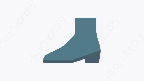 图片素材-020鞋子 boot扁平MG卡通衣服和衣服元素图标2