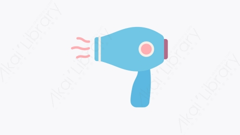 图片素材-020吹风机 hair dryer扁平MG卡通美容化妆品元素图标