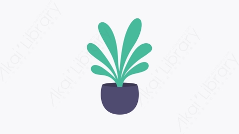 图片素材-020盆栽 plants扁平MG卡通家具和家居装饰Vol1元素图标