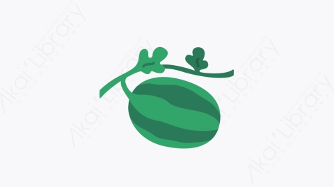 图片素材-020西瓜 watermelon扁平MG卡通农业元素图标