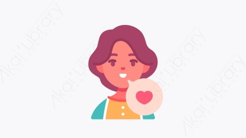 图片素材-021幸福 happiness扁平MG卡通自助元素图标