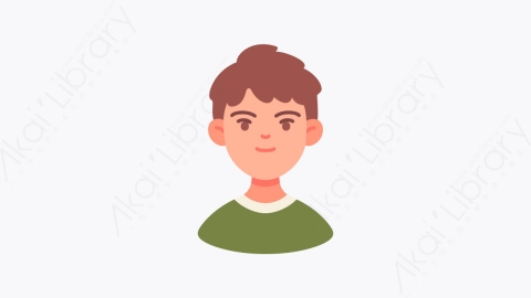 图片素材-021学生 student扁平MG卡通职业与人形元素图标