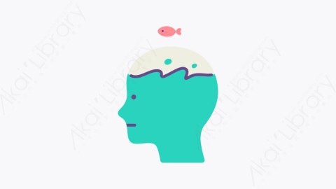 图片素材-022自闭症 autism扁平MG卡通心理健康和障碍元素图标