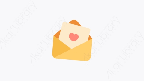 图片素材-022情书 love letter扁平MG卡通爱与甜蜜的元素图标