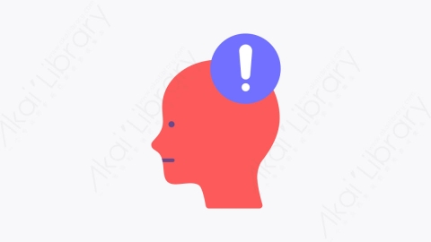 图片素材-023焦虑 anxiety扁平MG卡通心理健康和障碍元素图标