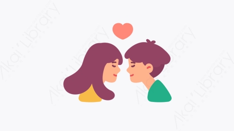 图片素材-023对 couple扁平MG卡通爱与甜蜜的元素图标