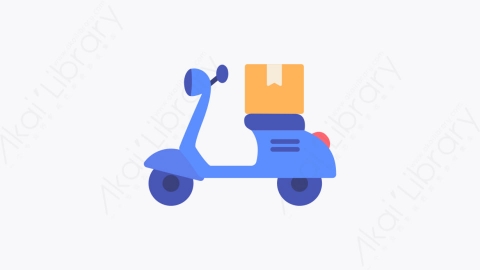 图片素材-023交货 delivery个扁平MG卡通物流元素图标