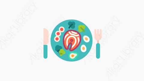 图片素材-023健康食品 healthy food扁平MG卡通自助元素图标