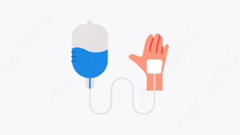 图片素材-023静脉滴注生理盐水 intravenous saline drip扁平MG卡通医疗元素图标