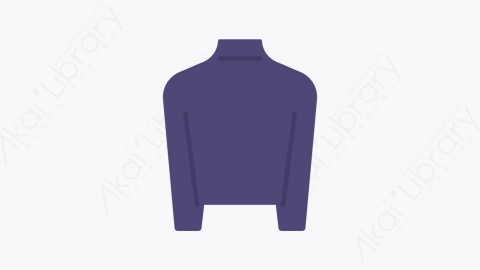 图片素材-024高领衫 Turtleneck扁平MG卡通衣服和衣服元素图标2