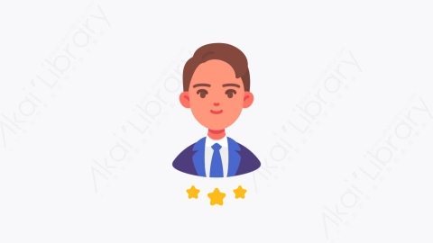 图片素材-024商人 businessman扁平MG卡通商业和金融的元素图标