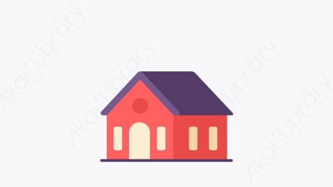 图片素材-024号屋 house扁平MG卡通建筑物元素图标