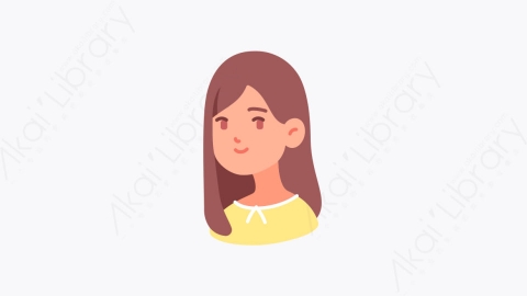图片素材-025女孩 girl扁平MG卡通人形元素图标