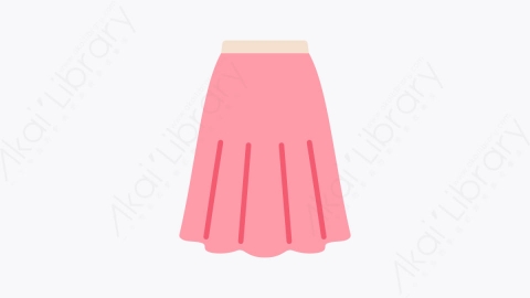 图片素材-025短裙 skirt扁平MG卡通衣服和衣服元素图标
