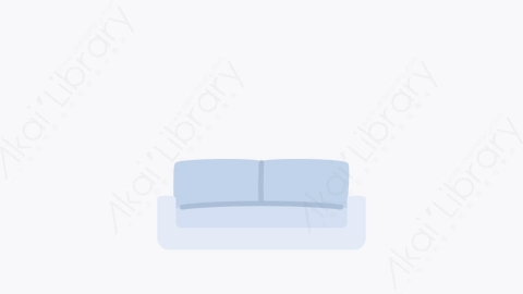 图片素材-025沙发 sofa扁平MG卡通家具和家居装饰Vol1元素图标