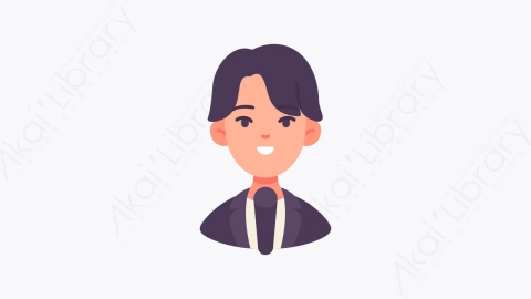 图片素材-025学生 student扁平MG卡通职业与人形元素图标