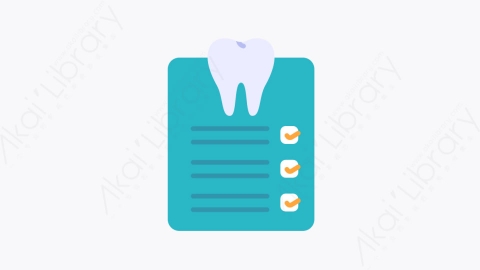图片素材-026牙科检查 dental checkup扁平MG卡通牙科元素图标