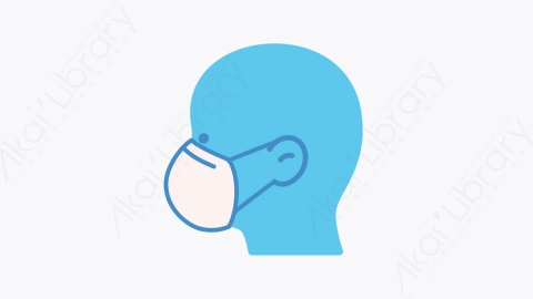 图片素材-026卫生口罩 hygiene mask扁平MG卡通空气污染元素图标