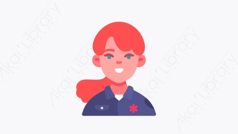 图片素材-026医护人员 paramedic扁平MG卡通医务人员字符元素图标