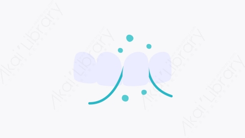 图片素材-027牙线 dental floss扁平MG卡通牙科元素图标