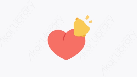 图片素材-027通知铃 notification bell扁平MG卡通爱与甜蜜的元素图标