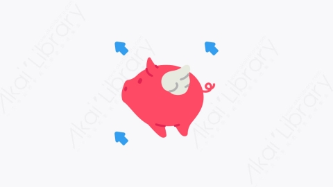 图片素材-027存钱罐 piggy bank扁平MG卡通商业和金融的元素图标