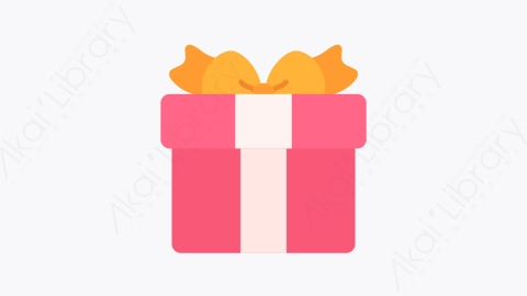 图片素材-028礼物 gift扁平MG卡通圣诞节元素图标