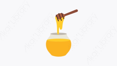 图片素材-028蜂蜜 honey扁平MG卡通农业元素图标