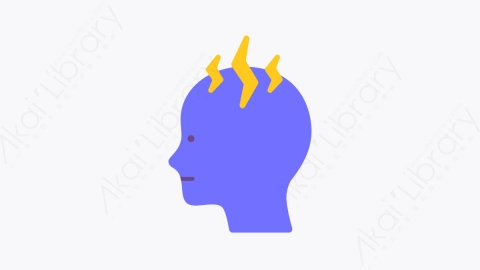 图片素材-030忧郁 depression扁平MG卡通心理健康和障碍元素图标