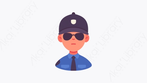 图片素材-031后卫 guard扁平MG卡通职业与人形元素图标