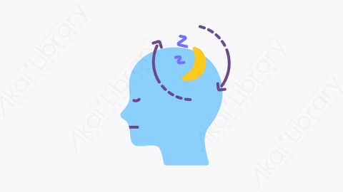 图片素材-031发作性睡病 narcolepsy扁平MG卡通心理健康和障碍元素图标