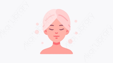 图片素材-032美容治疗 beauty treatment扁平MG卡通美容化妆品元素图标