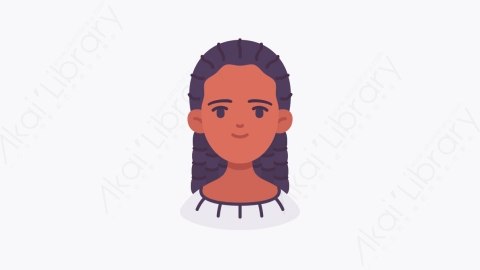 图片素材-033女人 woman扁平MG卡通职业与人形元素图标