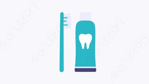 图片素材-035牙刷 toothbrushing扁平MG卡通牙科元素图标