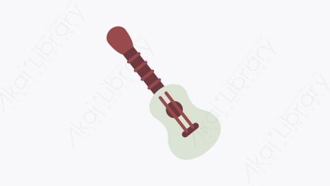 图片素材-036吉他 guitar扁平MG卡通露营元素图标
