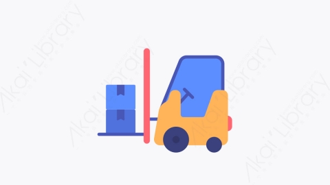 图片素材-036运费 shipping个扁平MG卡通物流元素图标