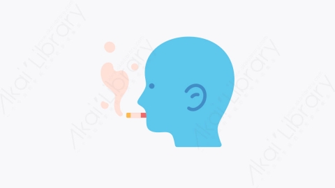 图片素材-036吸烟 smoking扁平MG卡通空气污染元素图标