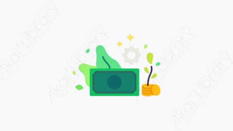 图片素材-036财富 wealth扁平MG卡通商业和金融的元素图标