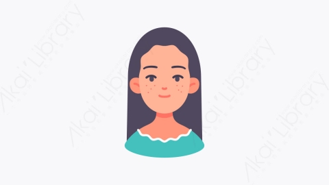 图片素材-037女人 woman扁平MG卡通职业与人形元素图标