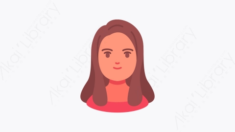 图片素材-038女人 woman扁平MG卡通职业与人形元素图标