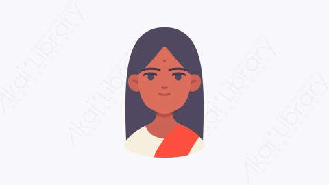 图片素材-039印度人 indian扁平MG卡通职业与人形元素图标
