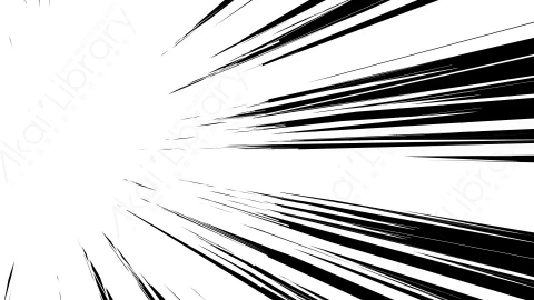 视频素材-速度线卡通手绘动漫抖动运动线条动画anime-09