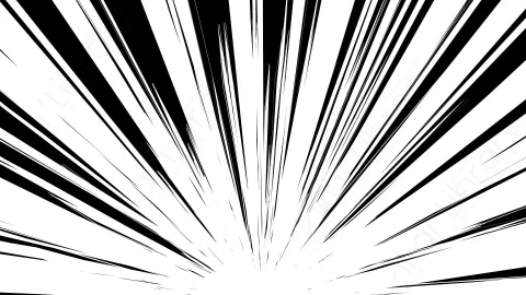 视频素材-速度线卡通手绘动漫抖动运动线条动画anime-16
