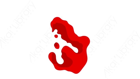 视频素材-卡通二维手绘鲜血喷溅特效2Blood_17